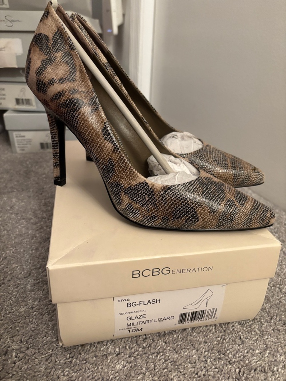 BCBGeneration, size 10, military lizard